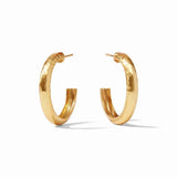 Julie Vos HAVANA HOOP EARRINGS Gold Medium