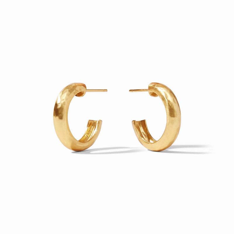 Julie Vos HAVANA HOOP EARRINGS Gold Small