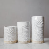 Handmade Studio TN LACE CANISTER White