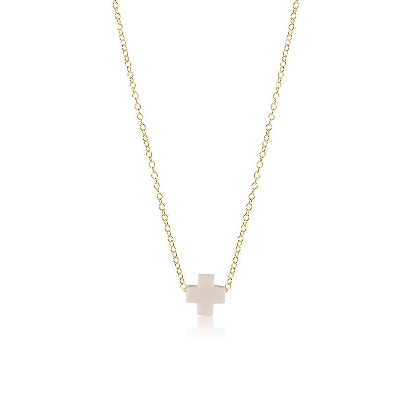 eNewton Design SIGNATURE CROSS NECKLACE