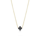 eNewton Design SIGNATURE CROSS NECKLACE Charcoal 16