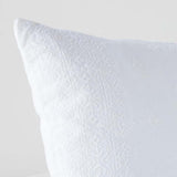 Bella Notte Linens INES THROW PILLOW White