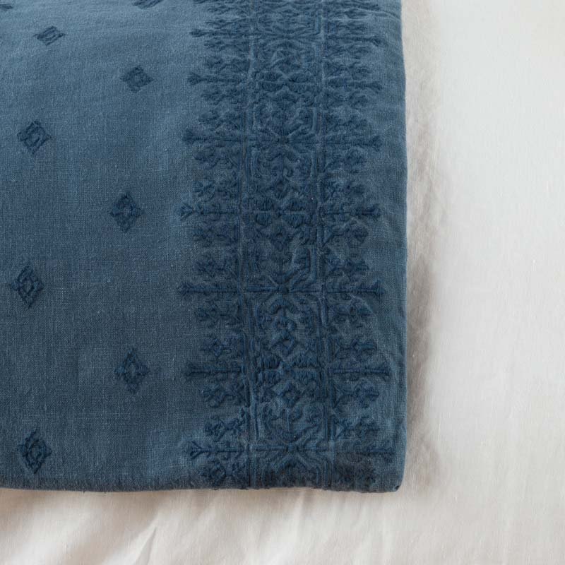 Bella Notte Linens INES THROW BLANKET Midnight Bed End_52x95
