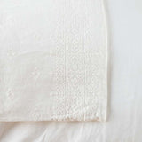 Bella Notte Linens INES THROW BLANKET Winter White Bed End_52x95