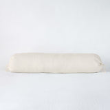 Bella Notte Linens LINEN THROW PILLOW Parchment 9x39_Bolster