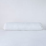 Bella Notte Linens LINEN THROW PILLOW White 9x39_Bolster