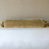 Bella Notte Linens LOULAH THROW PILLOW Honeycomb 9x39_Bolster