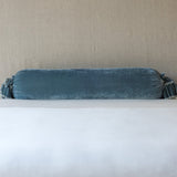 Bella Notte Linens LOULAH THROW PILLOW Mineral 9x39_Bolster