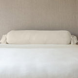 Bella Notte Linens LOULAH THROW PILLOW Parchment 9x39_Bolster