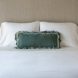 Bella Notte Linens LOULAH THROW PILLOW Eucalyptus 15x24