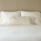 Bella Notte Linens LOULAH THROW PILLOW Parchment 15x24