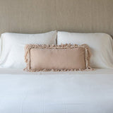 Bella Notte Linens LOULAH THROW PILLOW Pearl 15x24