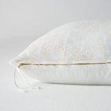 Bella Notte Linens LYNETTE THROW PILLOW Winter White 15x24