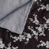 Bella Notte Linens LYNETTE THROW BLANKET Moonlight