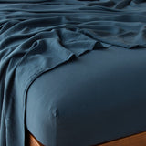 Bella Notte Linens MADERA LUXE FITTED SHEET Midnight
