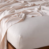 Bella Notte Linens MADERA LUXE FITTED SHEET Pearl