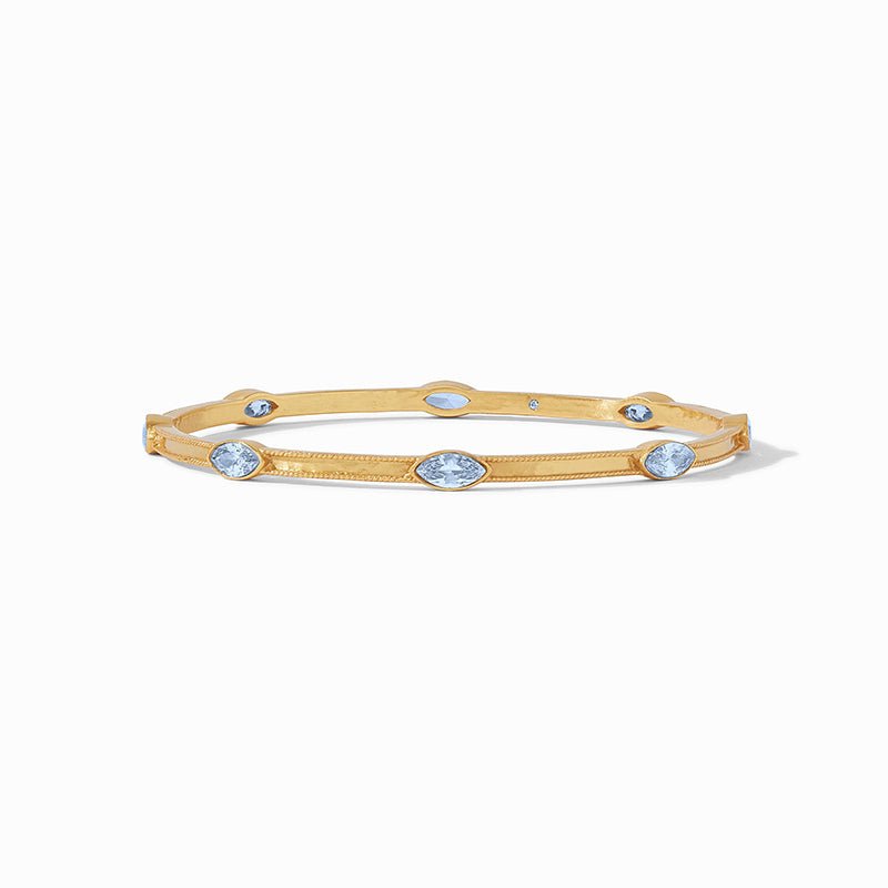 Julie Vos MONACO BANGLE BRACELET Chalcedony Blue