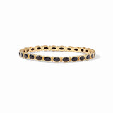 Julie Vos MYKONOS BANGLE BRACELET Obsidian Black Large