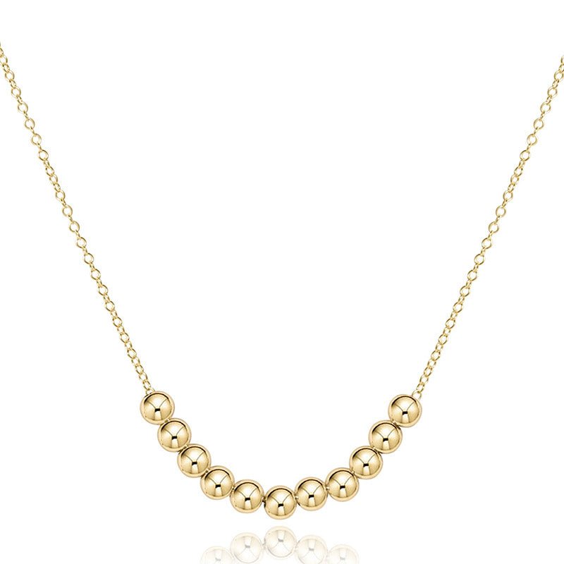 eNewton Design CHARM NECKLACE Gold 16 Bliss 4mm
