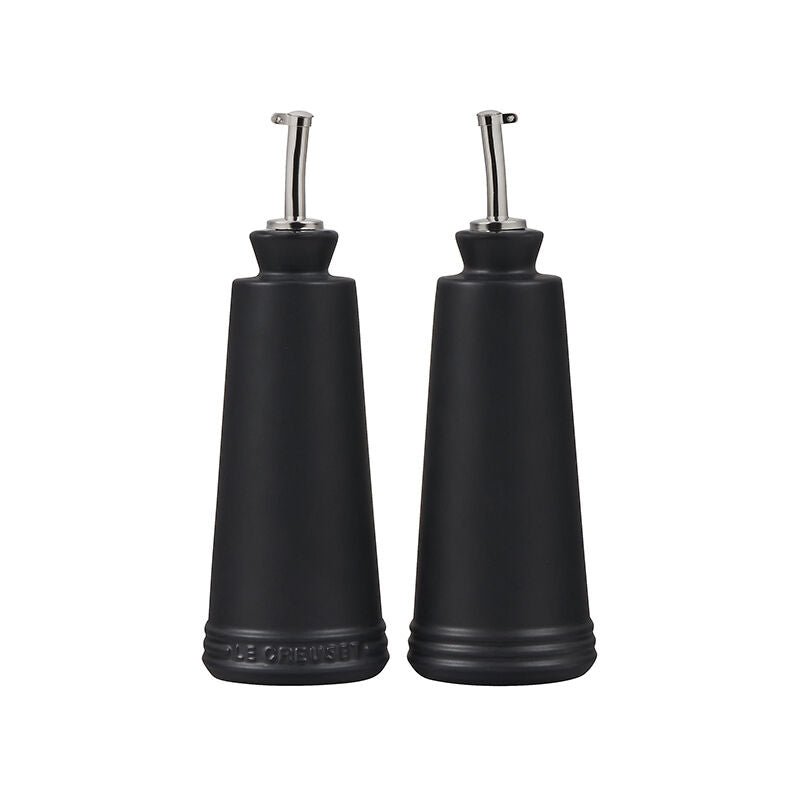 Le Creuset SIGNATURE OIL AND VINEGAR SET Licorice