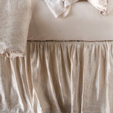 Bella Notte Linens PALOMA BED SKIRT Pearl