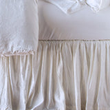 Bella Notte Linens PALOMA BED SKIRT White