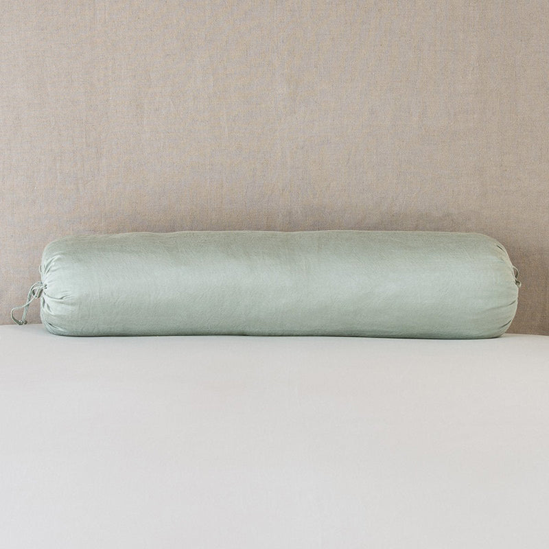 Bella Notte Linens PALOMA THROW PILLOW Eucalyptus 9x39_Bolster