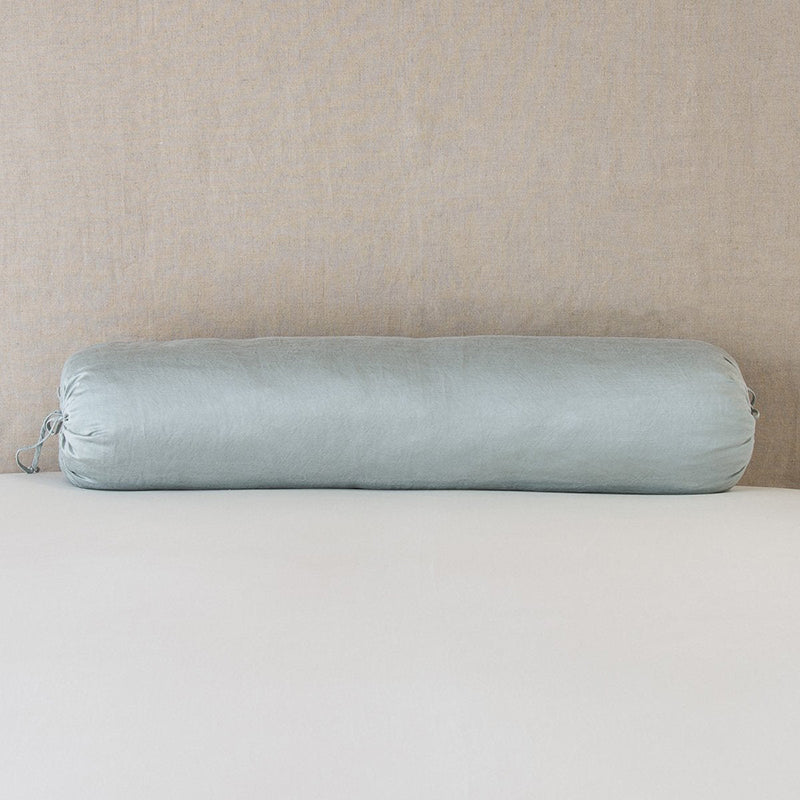 Bella Notte Linens PALOMA THROW PILLOW Mineral 9x39_Bolster