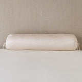 Bella Notte Linens PALOMA THROW PILLOW Pearl 9x39_Bolster