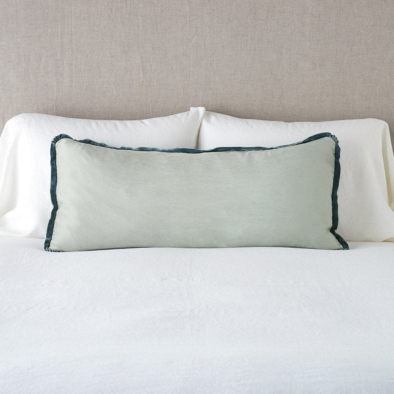 Bella Notte Linens PALOMA THROW PILLOW Eucalyptus 16x36