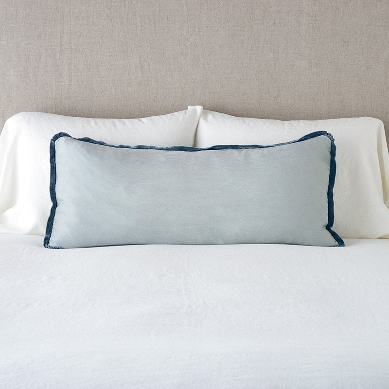 Bella Notte Linens PALOMA THROW PILLOW Mineral 16x36
