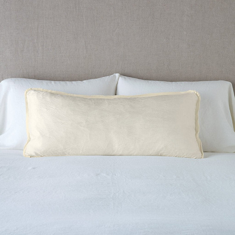 Bella Notte Linens PALOMA THROW PILLOW Parchment 16x36