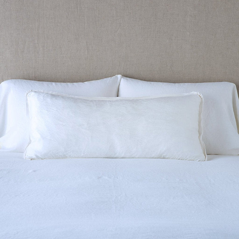 Bella Notte Linens PALOMA THROW PILLOW White 16x36