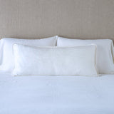 Bella Notte Linens PALOMA THROW PILLOW White 16x36