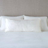Bella Notte Linens PALOMA THROW PILLOW Winter White 16x36