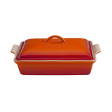 Le Creuset HERITAGE RECTANGULAR CASSEROLE Flame 4 QT