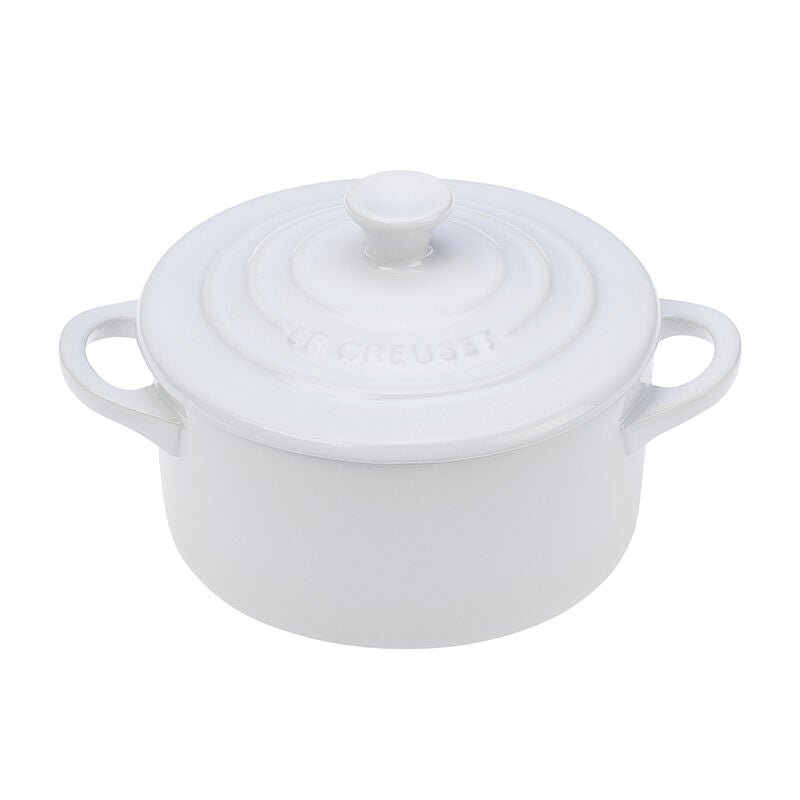 Le Creuset MINI ROUND COCOTTE White 14 oz