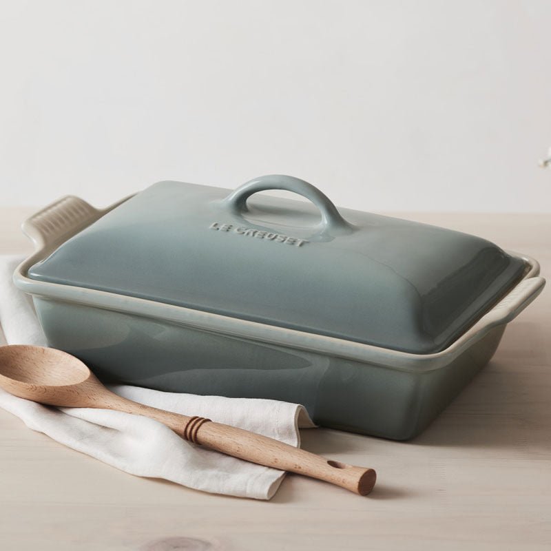 Le Creuset HERITAGE RECTANGULAR CASSEROLE Sea Salt 4 QT