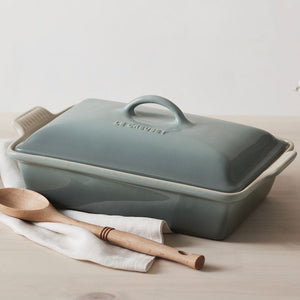 Le Creuset HERITAGE RECTANGULAR CASSEROLE Sea Salt 4 QT