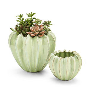Two's Company CELADON GOURD VASE