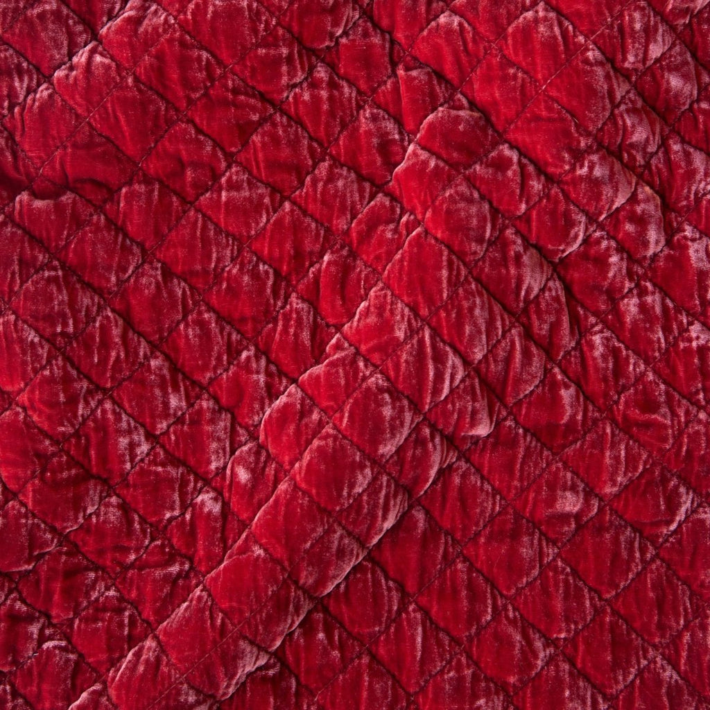 Bella Notte Linens SILK VELVET QUILTED BLANKET