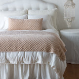 Bella Notte Linens SILK VELVET QUILTED THROW PILLOW