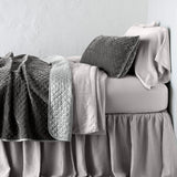 Bella Notte Linens SILK VELVET QUILTED BLANKET