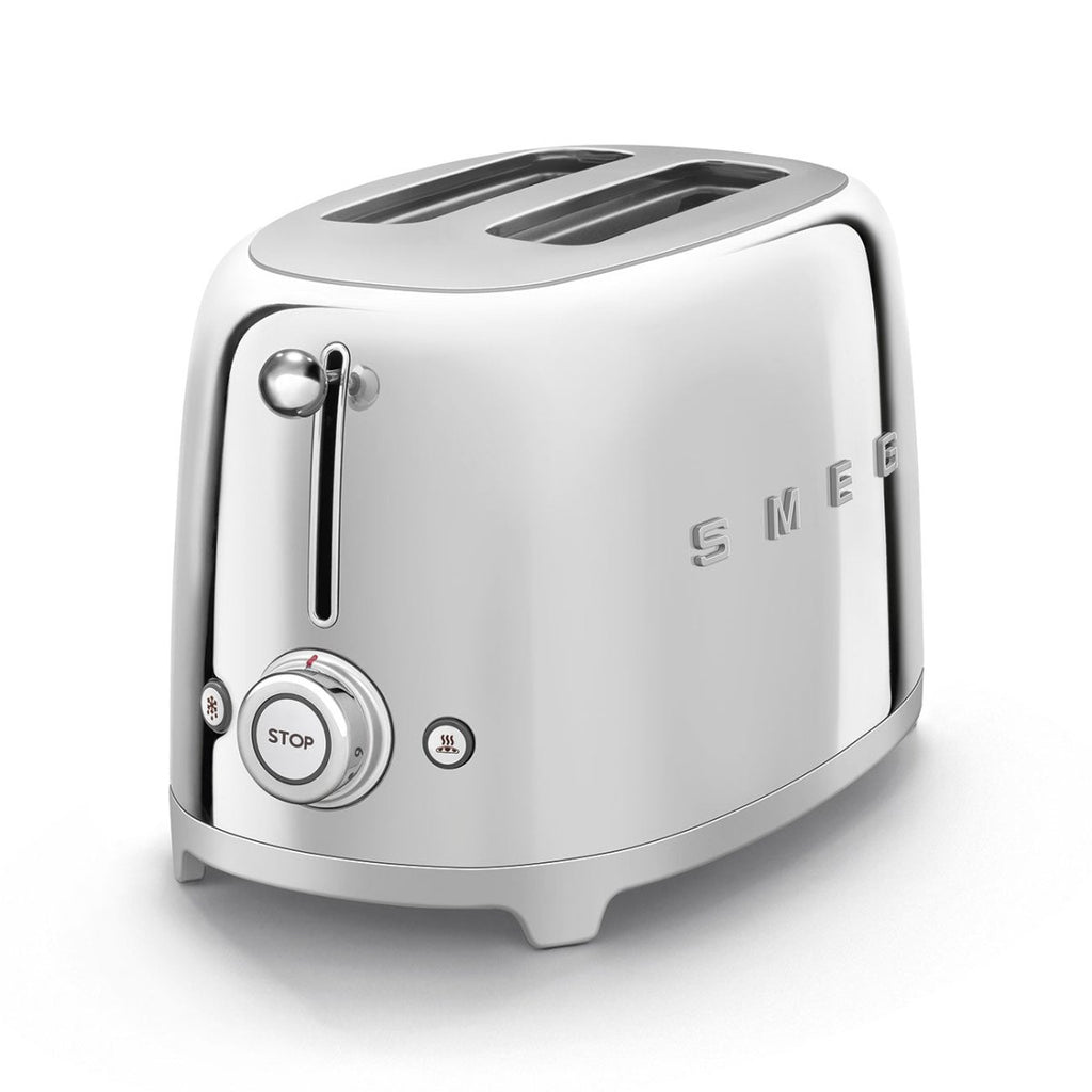 SMEG TWO SLICE TOASTER Chrome