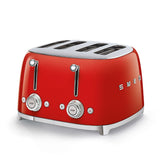 SMEG FOUR SLOT TOASTER Red