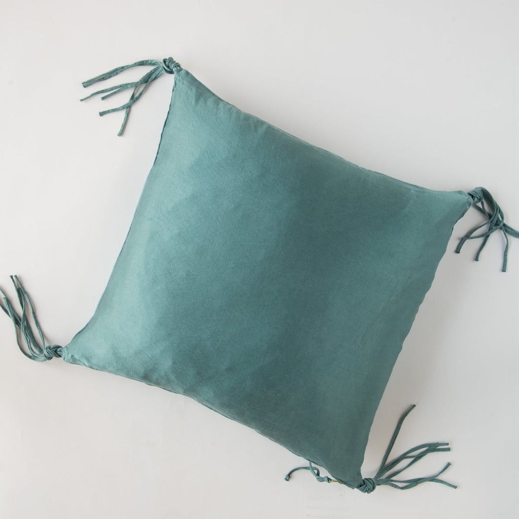 Bella Notte Linens TALINE THROW PILLOW Cenote 24x24
