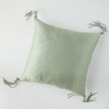 Bella Notte Linens TALINE THROW PILLOW Eucalyptus 24x24