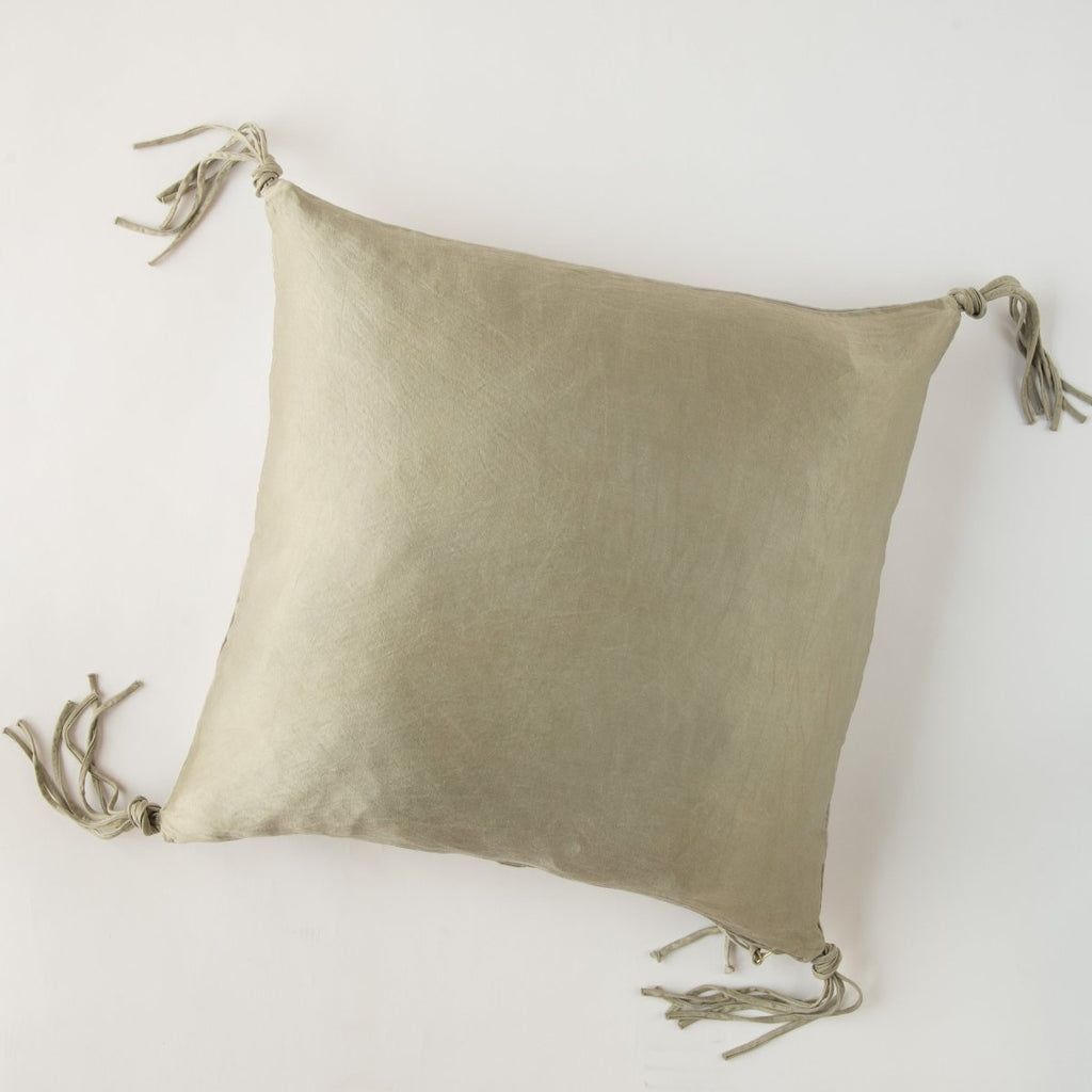 Bella Notte Linens TALINE THROW PILLOW Fog 24x24