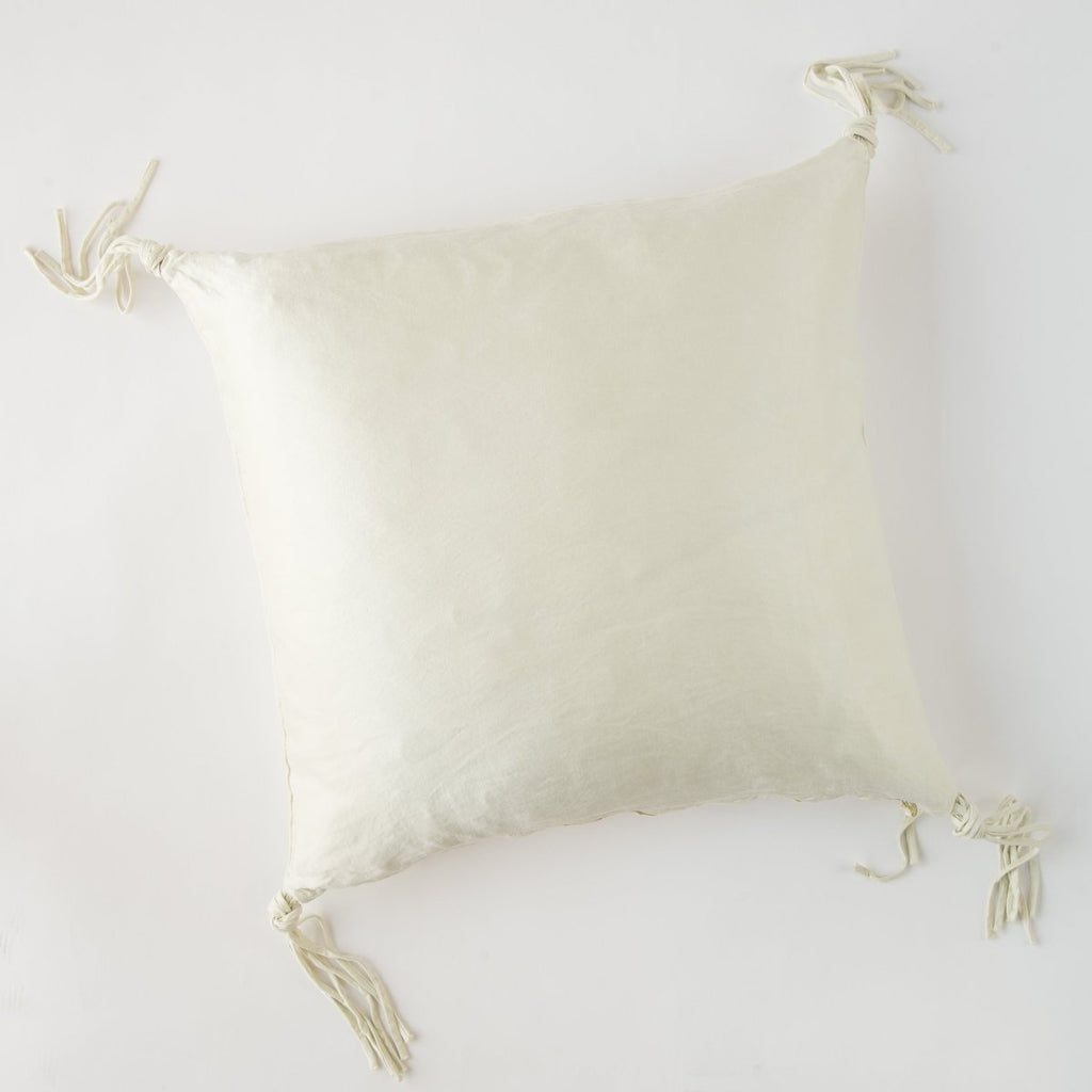 Bella Notte Linens TALINE THROW PILLOW Parchment 24x24