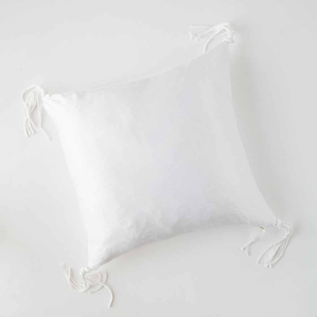 Bella Notte Linens TALINE THROW PILLOW White 24x24
